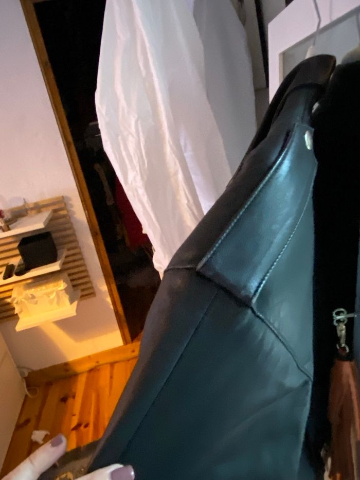 🖤 Blouson perfecto vintage noir femme – taille 38/40 - photo numéro 5