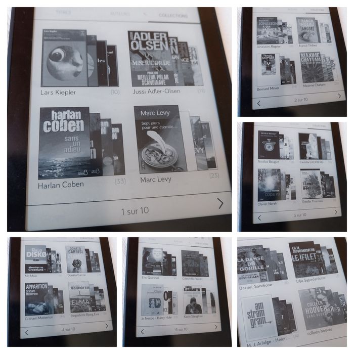 Liseuse Tolino Vision 2 avec plus de 1850 ebooks thriller/policiers/suspenses