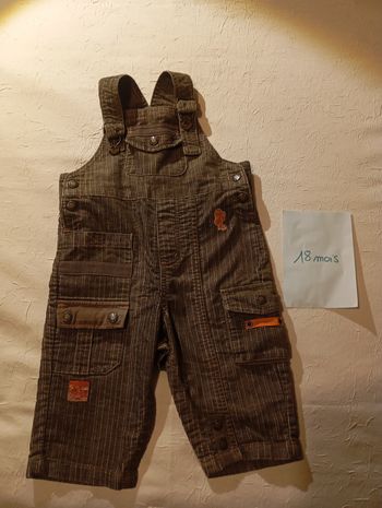 Salopette en velours 18 mois