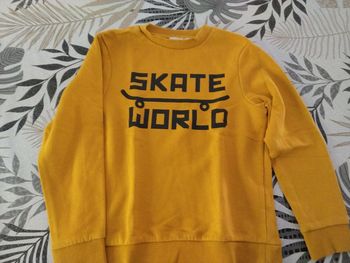 Sweat skate jaune Orchestra 10 ans