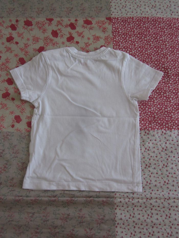 T-Shirt manches courtes blanc 18 mois - photo numéro 2