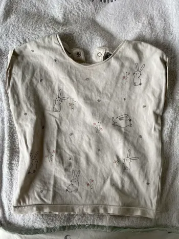 Tee shirt crème Kiabi 18 mois