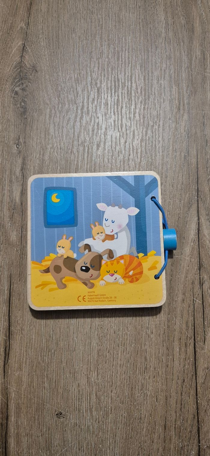 Livre imagier en bois : Les bébés animaux - photo numéro 6