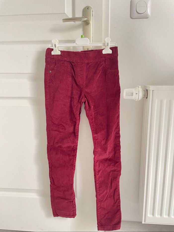 Pantalon velours bordeaux (10A)