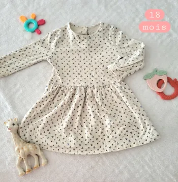 Robe à manches longues mi saison 18mois