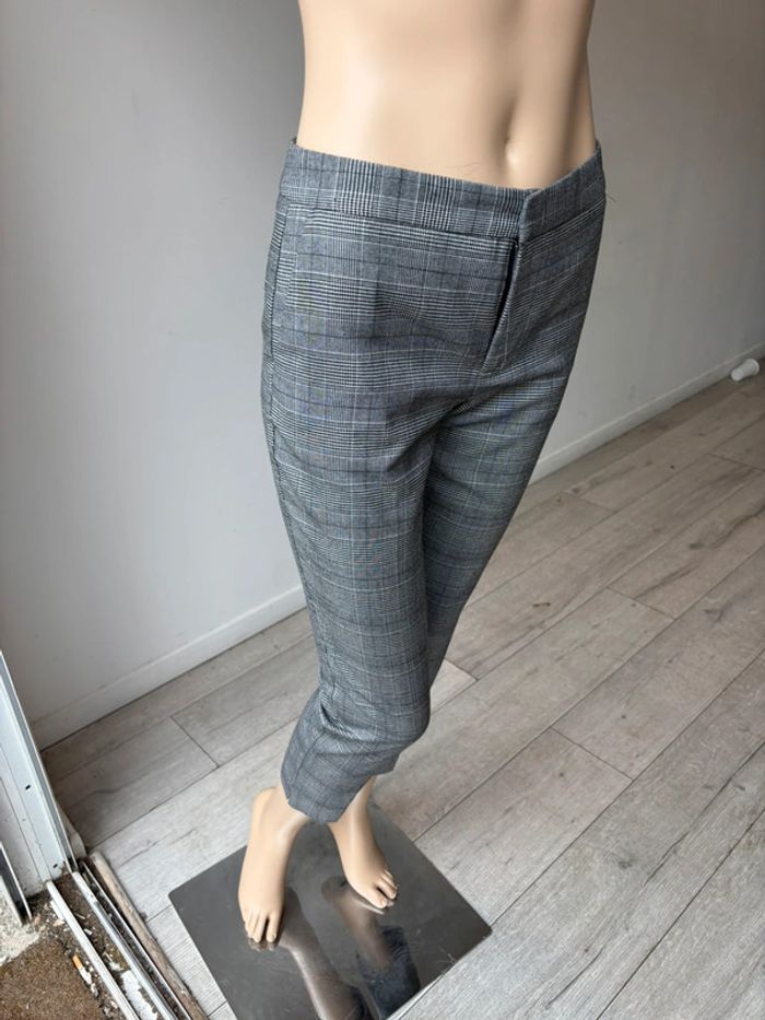 Pantalon Zara prince de galles coupe droite - photo numéro 5
