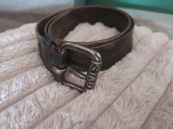 Ceinture Levi's vintage cuir marron- style authentique, 20 ans d'âge