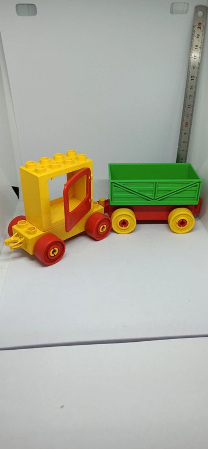 Wagon et remorque lego duplo vintage - photo numéro 4