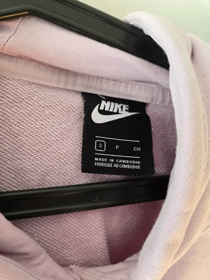 Sweat a capuche Nike rose - photo numéro 3