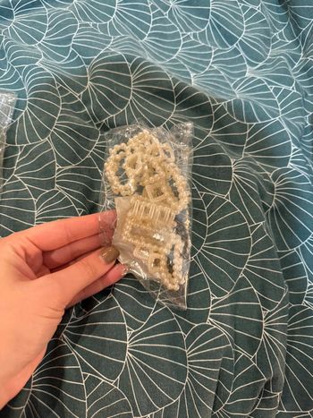 Barrettes cheveux blanche