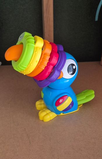 Toucan musical avec anneaux