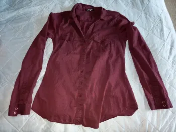 Chemise bordeaux Jennyfer M
