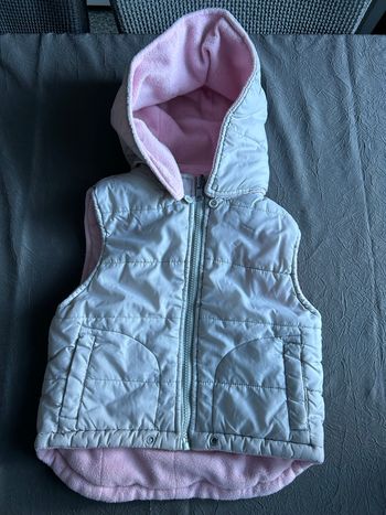 Veste doudoune sans manches réversible petite fille 