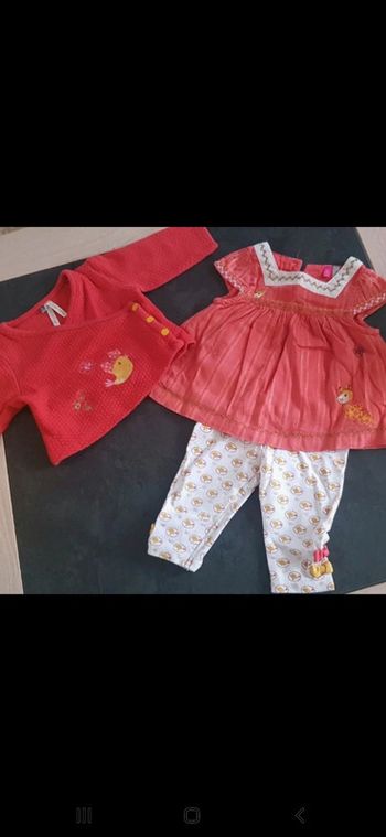 Ensemble 3 pièces  poussin 🐤3 mois  pâques