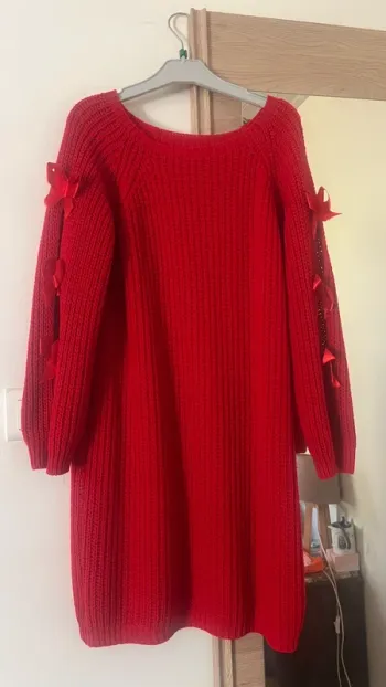 Robe pull rouge