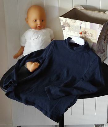 Sous-pull fille – Marine taille 7 ans