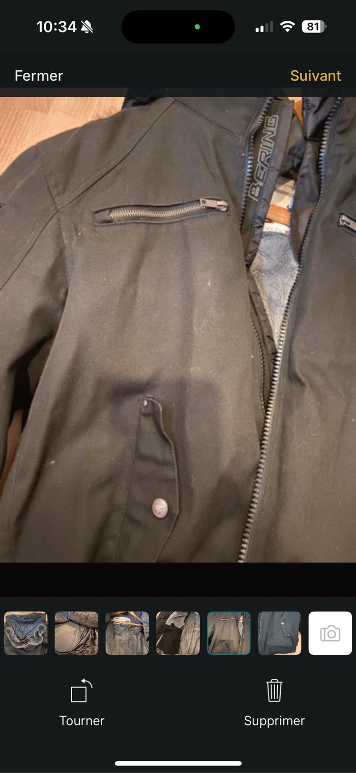 Veste de moto Béring taille L noir - photo numéro 9