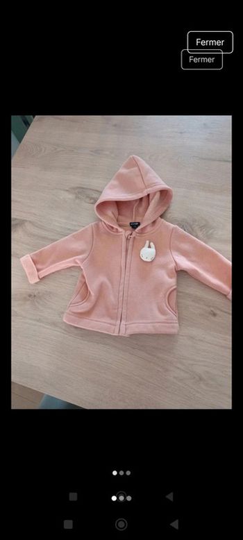 🐰 joli petit gilet Kiabi , lapin, 3 mois