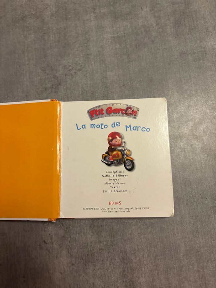 Livres, petit garçon, la moto de Marco - photo numéro 2