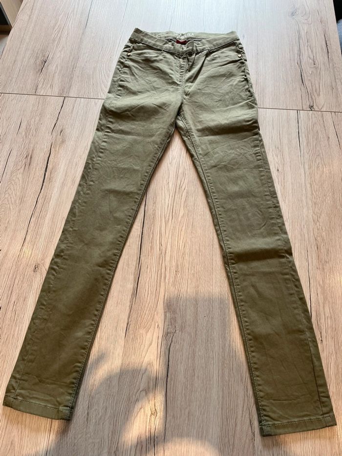 Jeans tape à l'œil kaki 12 ans