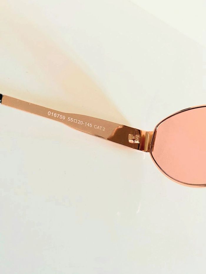 Lunette de soleil mixte ovale bronze UV protection catégorie 2 - photo numéro 4