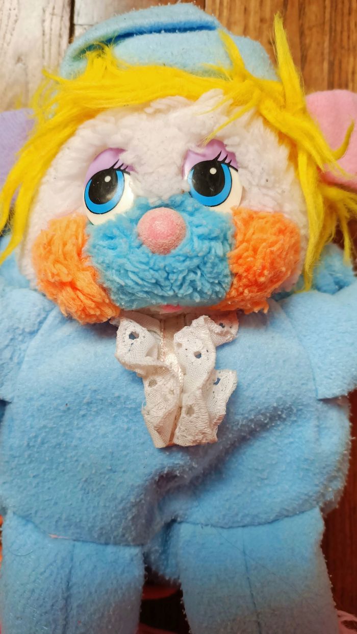 Popples polochon vintage rose et bleu - photo numéro 4