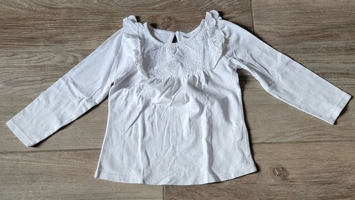 Ensemble t-shirt manches longues et legging effet jeans  taille 36 mois - photo numéro 2