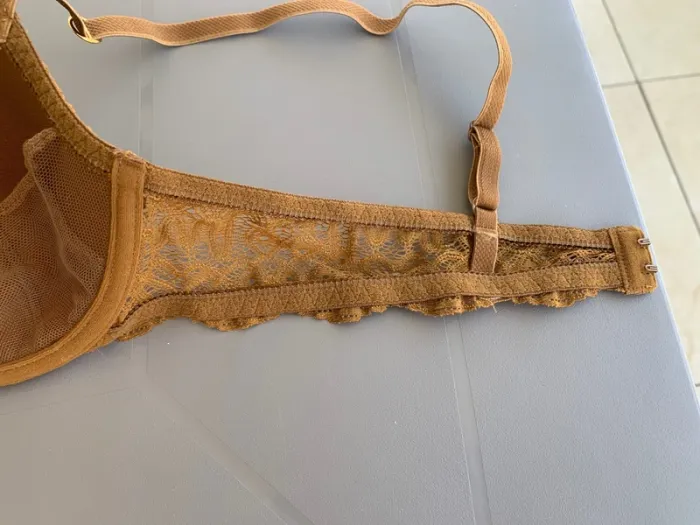 Soutien-gorge Princess TamTam marron/ocre taille 90B - photo numéro 8