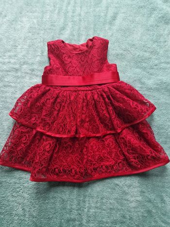 Magnifique robe bordeaux 18.24 mois