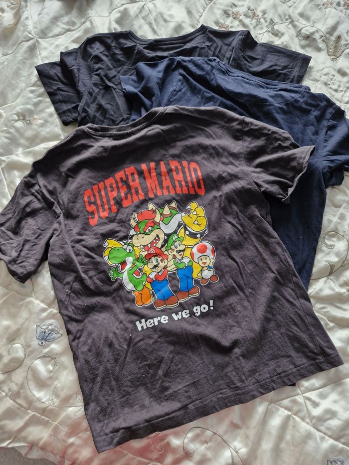 Super lot de 3 t-shirts DragonballZ/Marvel/Mario - photo numéro 10
