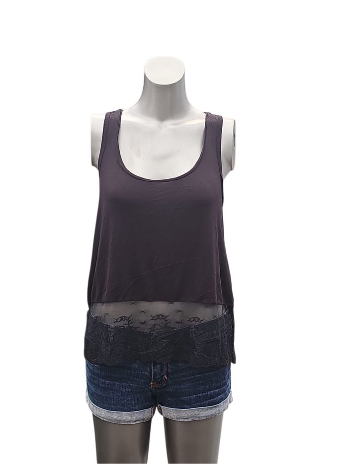 Débardeur noir H&M Divided – détail dentelle – Taille 36 (S)