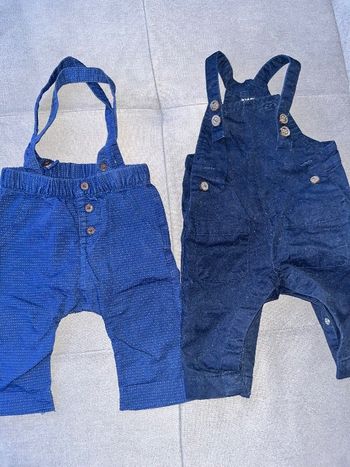 2 salopettes 3 mois