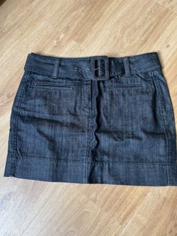 Jupe courte en jean noire