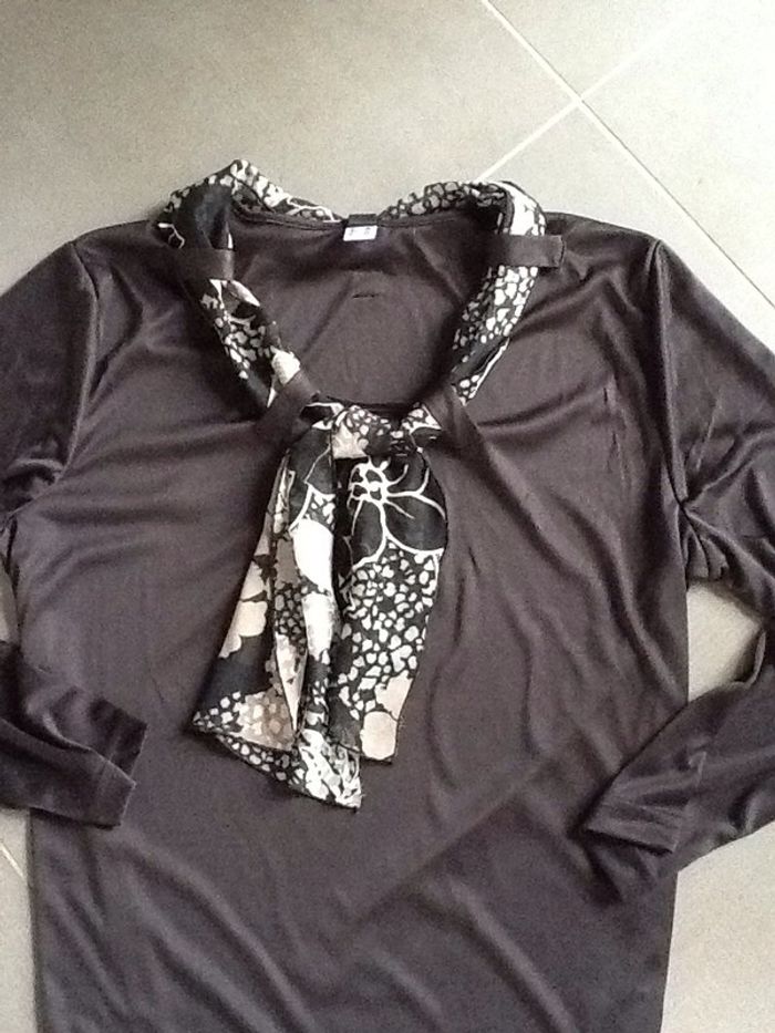 Chemisier vintage col cravatte - photo numéro 2