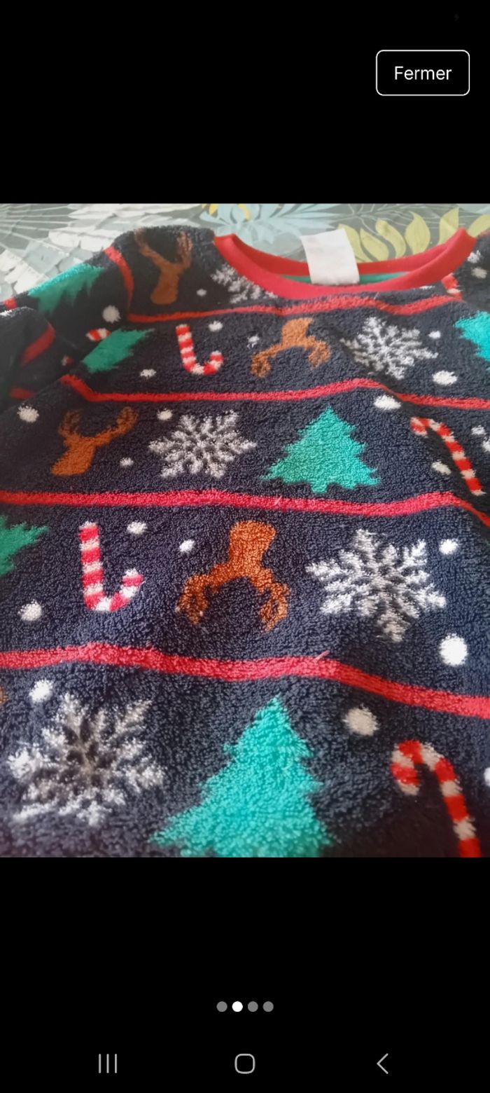 Haut de pyjama Noël - photo numéro 2