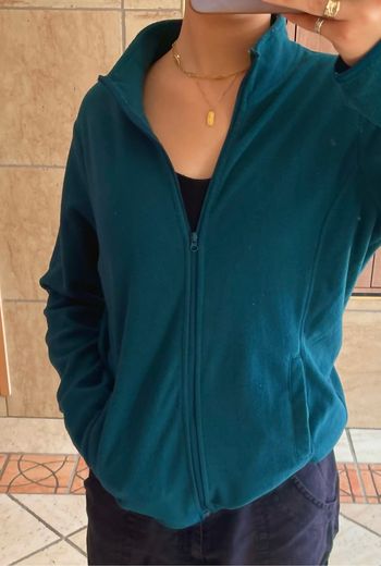 Veste polaire vert/bleu