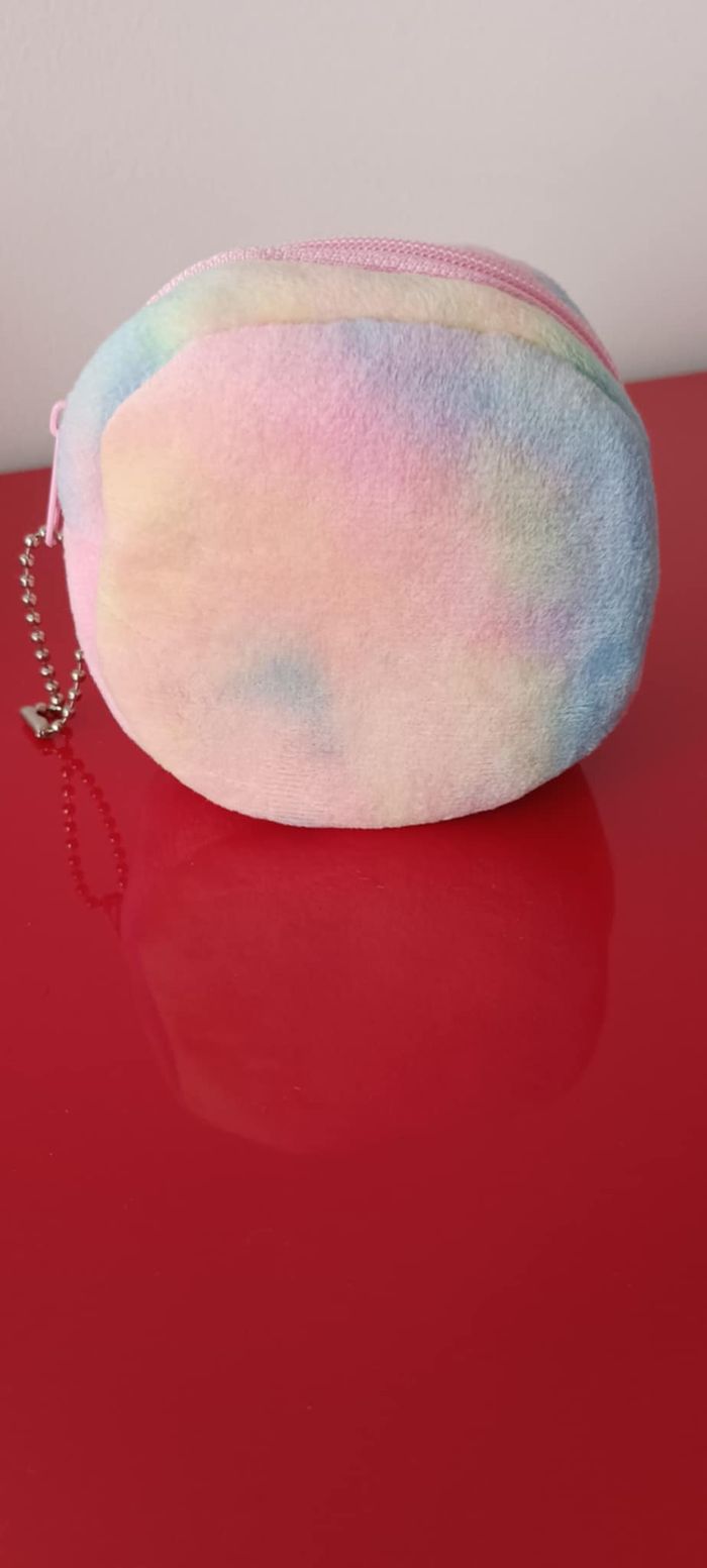 Petit porte-monnaie multicolore en peluche pour enfant modèle lapin - photo numéro 5