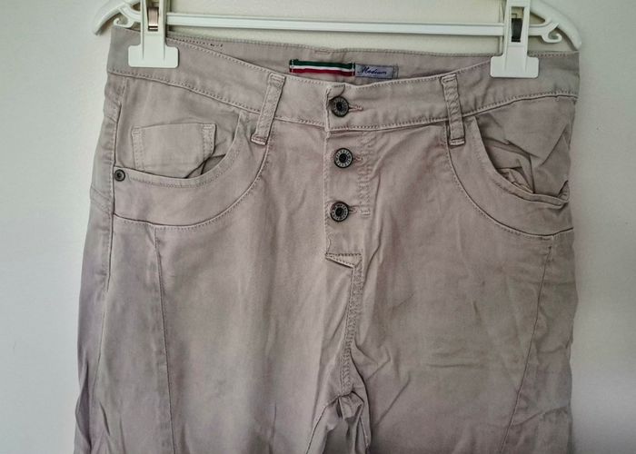 Pantalon Please beige taupe – Coupe Slim – Taille M - photo numéro 2