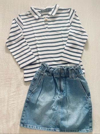 Ensemble marinière fille jupe 12 ans