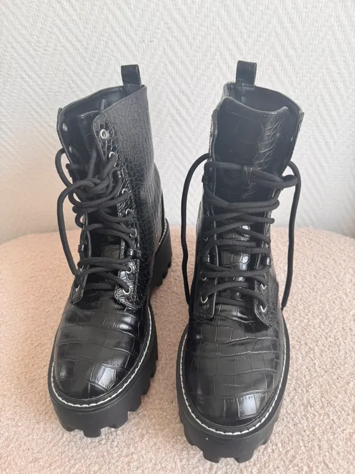 Bottes compenssées noires - photo numéro 2