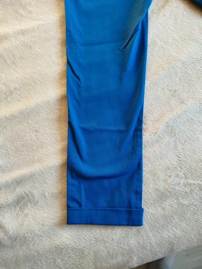 Pantalon type 7/8 Made in Italy bleu - photo numéro 6