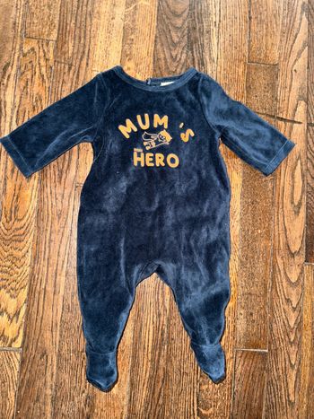 Pyjama velour tao 1 mois