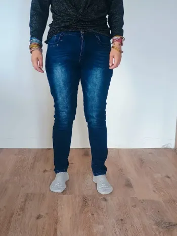 jeans delavé stretch L