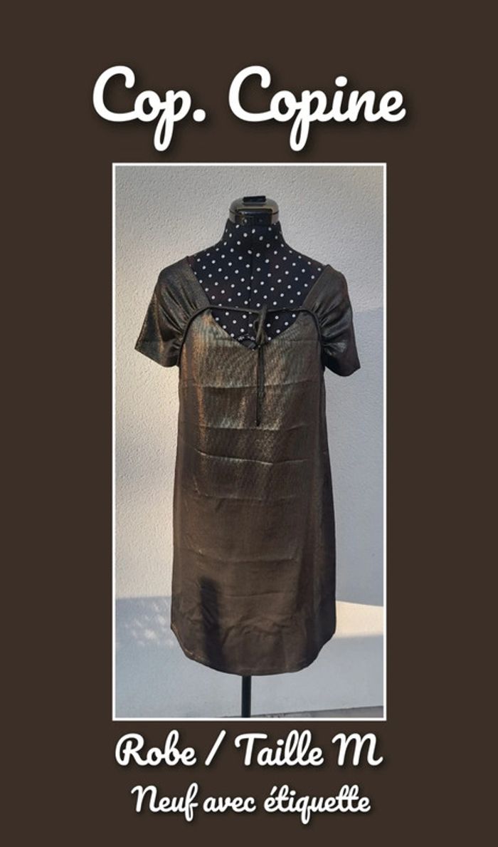 Robe courte mordoré légère fluide Taille M Cop Copine