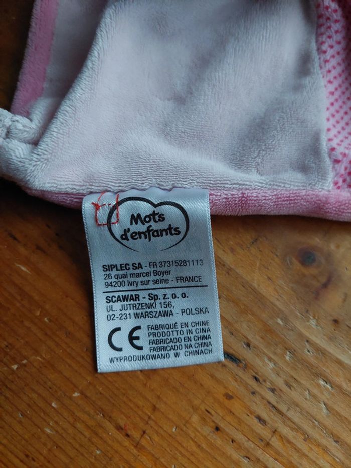 Doudou vache rose Mots d'enfants - photo numéro 8