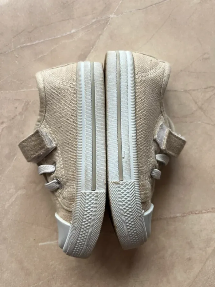 Baskets enfant en toile beige Saxo Blues – pointure 22 - photo numéro 6