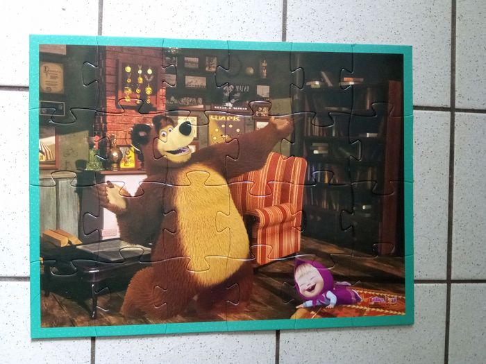 Boîte puzzle Macha et Michka 24 morceaux dès 3 ans - photo numéro 5