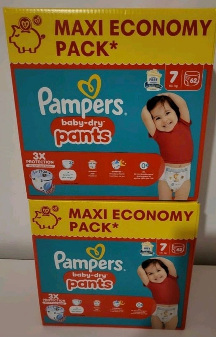 2 cartons pampers pants taille 7