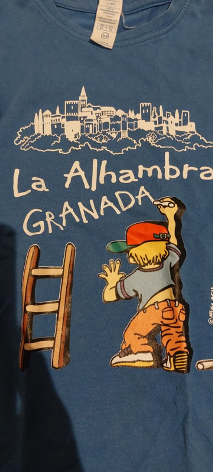T shirt 4 ans grenade granada alambra