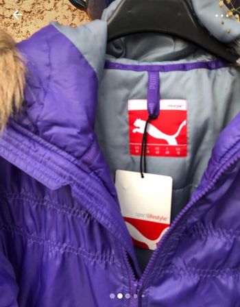 Joli blouson puma violet taille 40